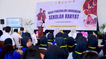 Fatmawati Rusdi Dampingi Gubernur Buka MPLS Sekolah Rakyat Sulsel