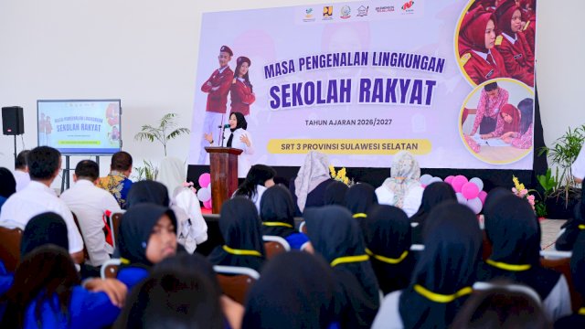 Fatmawati Rusdi Dampingi Gubernur Buka MPLS Sekolah Rakyat Sulsel