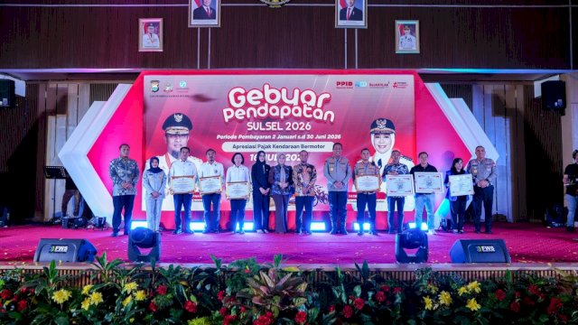 Pendapatan Pajak Sulsel Naik 10,38 Persen, Gubernur Andi Sudirman Beri Apresiasi Wajib Pajak Lewat Gebyar Pendapatan 2026