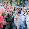 Berkostum Ala Bung Karno, Andi Sudirman Bawa Semangat Kemerdekaan Turun ke Jalan Makassar
